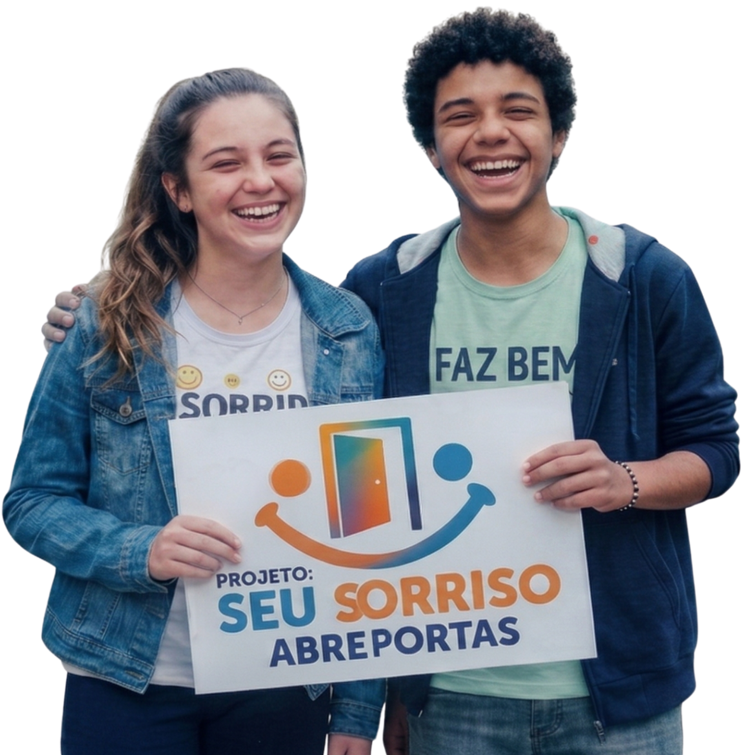 Alunos do projeto Seu Sorriso Abre Portas